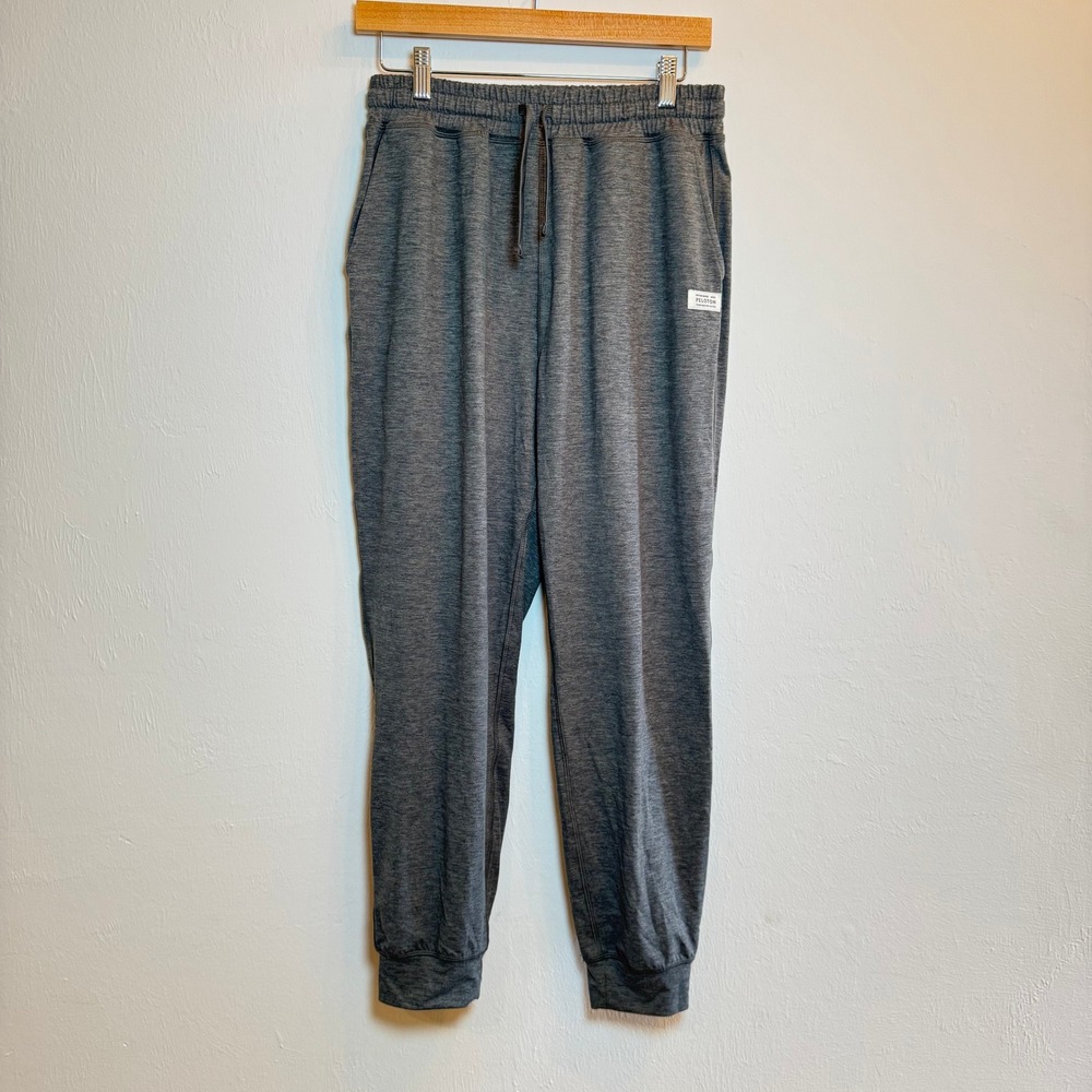 Peloton Jogger Sweatpants Mens Medium‎ Gray Heathered Drawstring Athletic Lounge